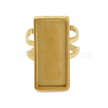 304 Stainless Steel Cuff Ring Components(X-STAS-U059-02G)-2