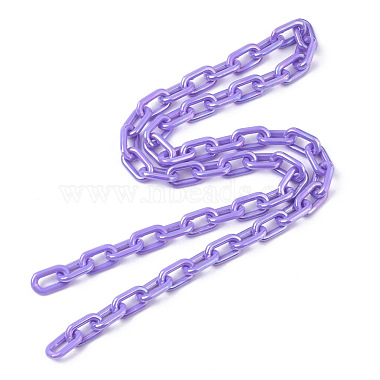 Acrylic Opaque Cable Chains(X-PACR-N009-002E)-3