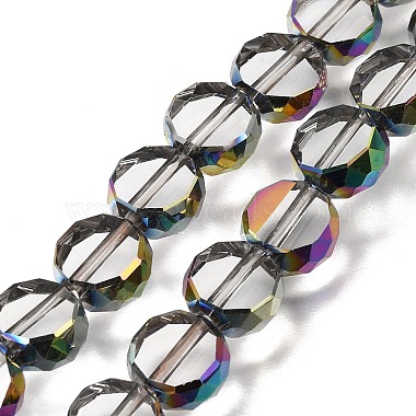 Electroplated Transparent Glass Beads Strands(GL-CBA98F0-06C-03)-1