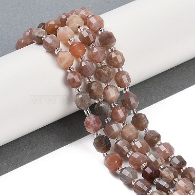 Bicone Multi-Moonstone Beads