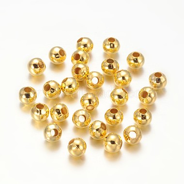 Golden Round Iron Spacer Beads