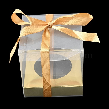 Transparent PET Cupcake Packing Boxes with Paper Base(PL-CBA0AB9-01B)-1