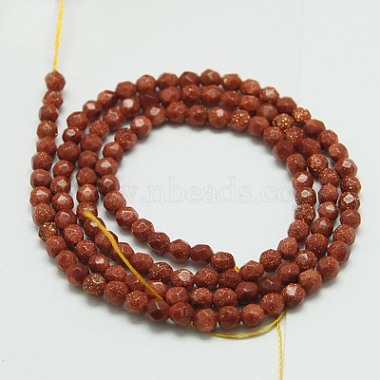 Synthetic Goldstone Beads Strands(G-K020-3mm-07B)-2