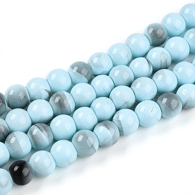 Baking Paint Glass Beads(X1-DGLA-N013-8mm-03)-1