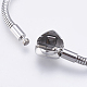 304 Stainless Steel European Style Chains Bracelet Making(STAS-E428-10B-P)-2