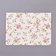 Paper Envelope Flower Pattern, Colorful, 176x124.5x0.4mm(DIY-WH0148-15C)