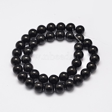 Natural Obsidian Beads Strands(X-G-K123-06-6mm)-2