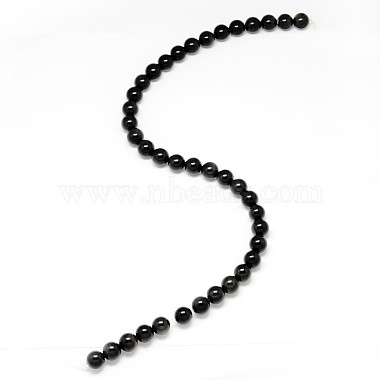 Grade AA Natural Obsidian Round Beads Strands(G-L275-03-14mm)-2