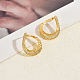 Brass Stud Earrings(KY1239)-1