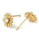 Rack Plating Brass Flower Stud Earrings(EJEW-M235-06G)-2