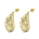 boucles d'oreilles en laiton avec zircone cubique(EJEW-G381-01G)-1