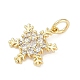 Rack Plating Brass Micro Pave Cubic Zirconia Pendants(KK-H509-12G-01)-2