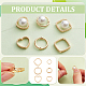12pcs 6 cadres de perles en laiton de style(KK-BC0012-93)-4