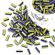 Opaque Colours Two Tone Seed Glass Bugle Beads(SEED-T006-02B-03)-1