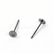 Brass Auricular Needle, Gunmetal, 12x4mm(FIND-WH0070-04)