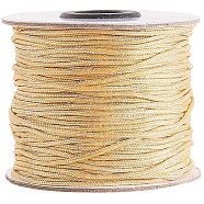 Nylon Thread, Navajo White, 1.5mm, about 100yards/roll(NWIR-PH0001-20)