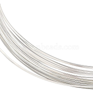 Brass Wire, Square Wire, Silver, 22 Gauge, 0.6x0.6mm, about 16.40 Feet(5m)/pc(FIND-WH0116-23A-03)