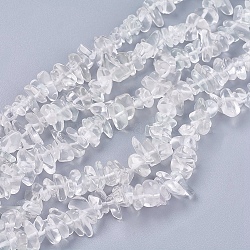 K9 Glass Imitation Austrian Crystal Glass Beads Strands, Chip, Clear, 4~10x4~6x2~4mm, Hole: 1mm, about 210pcs/strand, 35.4 inch(X-G-R192-02-1)