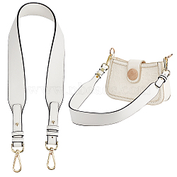 PU Leather Bag Straps, with Alloy Swivel Clasps, for Bag Handle Replacement Accessories, White, 80cm(DIY-WH0304-690A)
