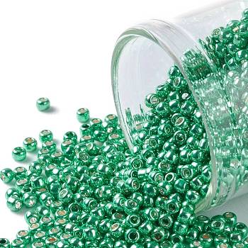 TOHO Round Seed Beads, Japanese Seed Beads, (561) Galvanized Southwest Green, 11/0, 2.2mm, Hole: 0.8mm, about 1110pcs/10g