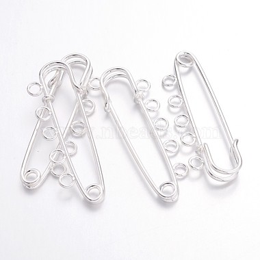 Silver Iron Safety Brooch