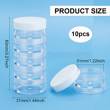 Plastic Bead Screw Together Stacking Jars(CON-WH0092-53B)-2