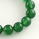 Rond vert naturel onyx agate perles brins(G-S119-03-8mm)-2
