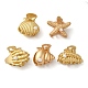 5Pcs 5 Styles Ocean Theme Alloy Claw Hair Clips(MRMJ-P018-01MG)-1