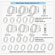 24Pcs 24 Style 201 & 304 Stainless Steel Grooved Finger Ring Settings(STAS-UN0044-15)-3