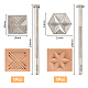 2Pcs 2 Style DIY Alloy Steel Leathercraft Stamps(FIND-FH0007-85)-2