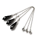 Natural Obsidian Dowsing Pendulum Big Pendants(G-H286-03P-06)-1