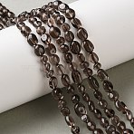 Natural Ice Obsidian Beads Strands, Nuggets, Tumbled Stone, 4~13x5.5~6.5x3.5~5mm, Hole: 0.6~0.7mm, about 58~71pcs/strand, 15.08~15.59 inch(38.3~39.6cm)(G-C268-A07-6x8mm)