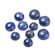 Natural Lapis Lazuli Cabochons, Half Round, 16~20x8~9.5mm(G-R474-010)