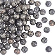 Natural Pyrite Beads Strands, Round, 8mm, Hole: 1mm, about 25pcs/strand, 8 inch, 3 strands(G-OC0001-83)