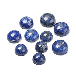 Natural Lapis Lazuli Cabochons, Half Round, 16~20x8~9.5mm(G-R474-010)