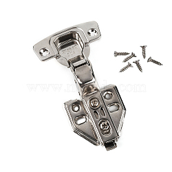 304 Stainless Steel Hydraulic Hinge, Cabinet Hardware, Stainless Steel Color, 120x65x30.5mm, Hole: 4mm and 5x9mm(SW-TAC0001-02)