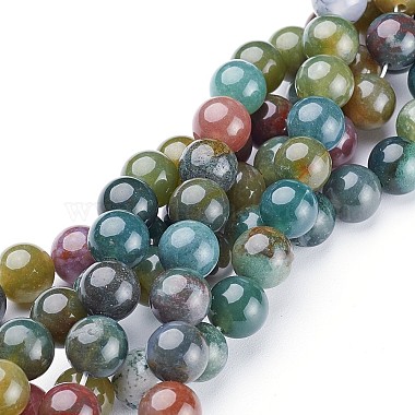 10mm Colorful Round Indian Agate Beads