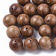 Des perles en bois naturel(WOOD-S666-12mm-01)-1