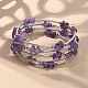 Natürliche Amethyst-Chip-Warp-Armbänder(BJEW-JB01517-02)-5