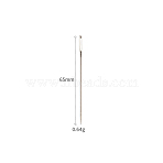 Metal Heavy Duty Hand Sewing Needles, Platinum, 65mm(PW-WG24476-08)