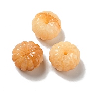 Natural Topaz Jade Beads, Pumpkin, 25x15~16mm, Hole: 3.5mm(G-D475-03D)