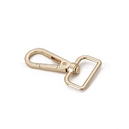 Alloy Swivel Clasps, Swivel Snap Hook, Light Gold, 58x32mm(PW-WG55023-13)