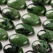 Natural Ruby in Zoisite Gemstone Oval Cabochons, Grade AB, 25x18x7mm(X-G-J329-14-18x25mm)