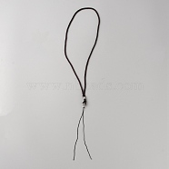 Cotton Cord Necklace Making, with Alloy Findings, Coconut Brown, 503x4mm(FIND-TAC0010-83AS-01)