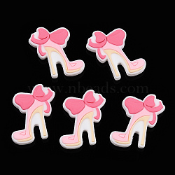 Cartoon Costume Silicone Beads, Shoes, 31x26~27x8mm, Hole: 3mm(SIL-N005-08C)