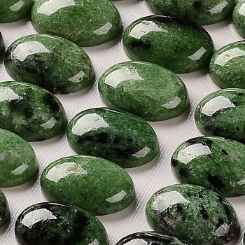Natural Ruby in Zoisite Gemstone Oval Cabochons, Grade AB, 25x18x7mm
