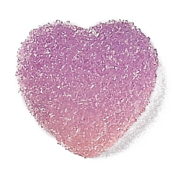 Resin Decoden Cabochons, Imitation Candy, Two Tone, Gradient Color, Heart, Orchid, 9.5x10x5mm