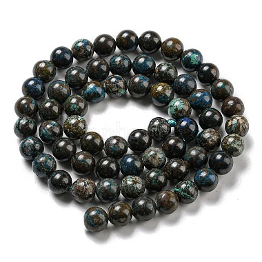 Natural Chrysocolla Beads Strands(G-A219-A04-02)-2