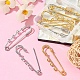 8Pcs 2 Colors Stainless Steel Safety Pins(STAS-YW0001-38)-6