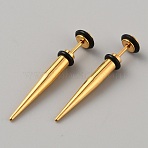 Stainless Steel Ear Taper Stretcher, Cone Gauge Earrings for Woman Men, Golden, 36.5x7mm(EJEW-WH0014-31A-G)